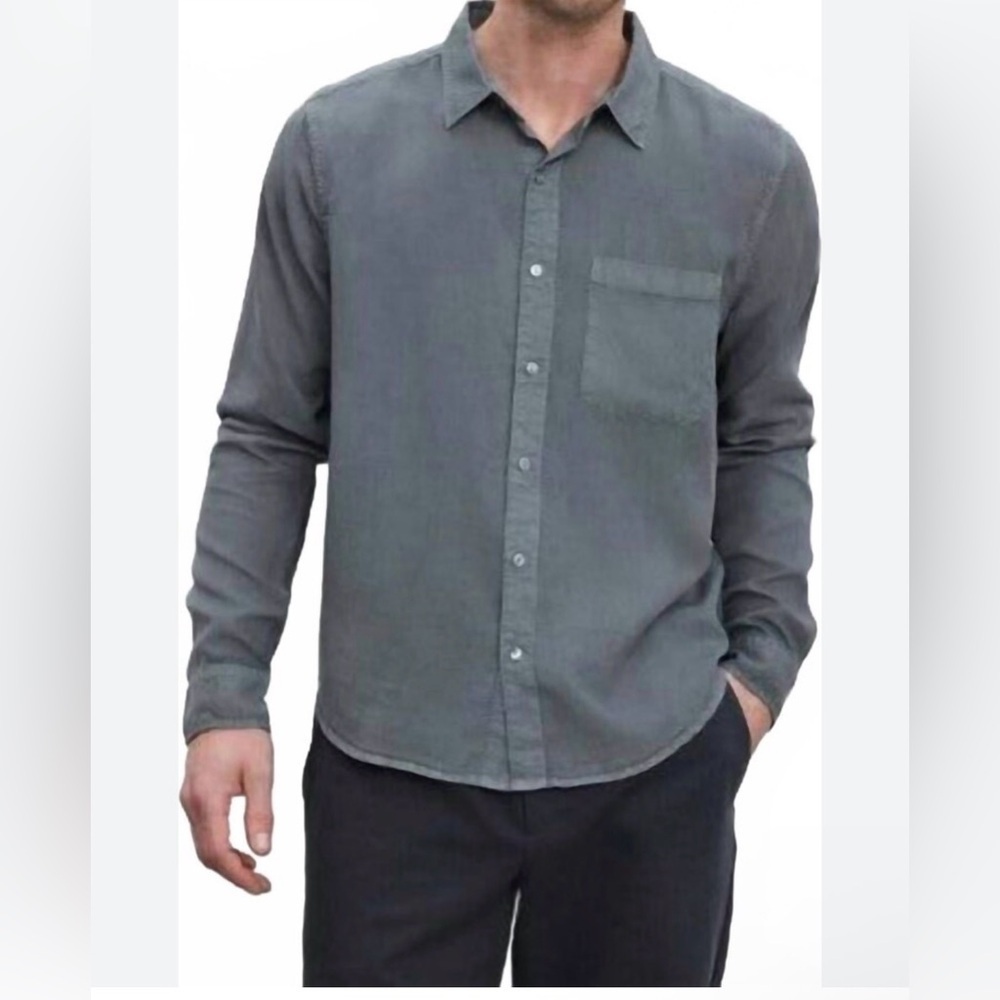 Velvet by Graham & Spencer Charcoal Button Down Shirt